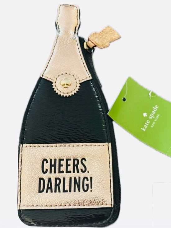 kate spade Handbags - Kate Spade New York "Pop Fizz Clink" Champagne Bottle coin purse wristlet NWT